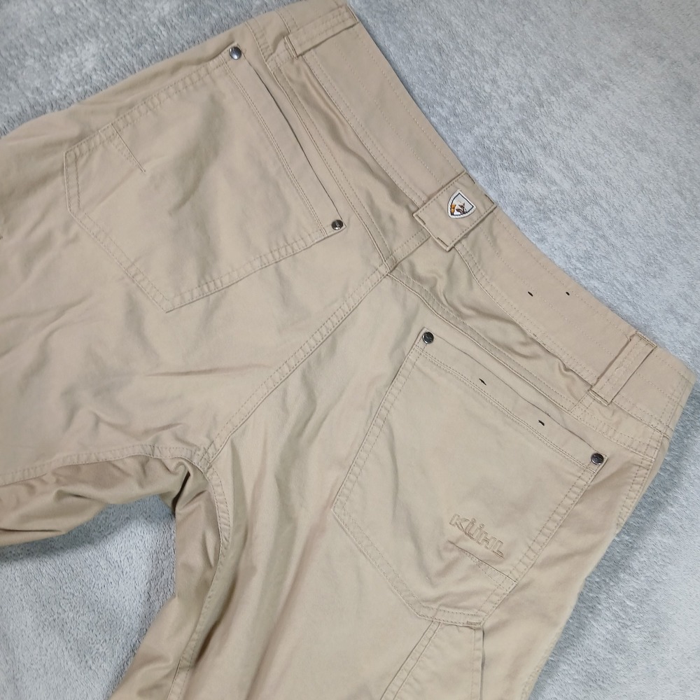 Kuhl Radikl Pants Mens 34x32 Tan Regular Fit Cotton Blend Hiking - Picture 8 of 8